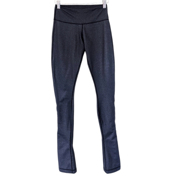 Lululemon Snaptastic Pant Denim Blue Rare Snap To Crop Rel: 2009 Women's size 4 - Picture 2 of 15